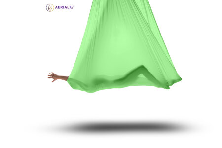 Aerial Yoga Tuch 2,8 m x 3,8 m neongrün