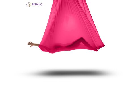 Aerial Yoga Tuch 2,8 m x 3,8 m rot