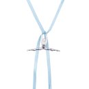 Aerial Silk Halskette - silberner Anhänger +...