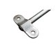 Trapeze bar / spreader for aerial artistry, stainless steel 2- double points 55 cm (L 44 cm)