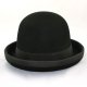 Juggling bowler hat Juggle Dream black hat and black ribbon outside 58