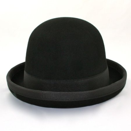 Jonglierhut Melone Juggle Dream schwarzer Hut und schwarzes Band außen 60