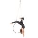 1 cotton rope for aerial artistic with 3 carabiners pear - Ypsilon