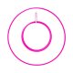 Perfect Hoop Ø20mm x Ø100cm UV pink