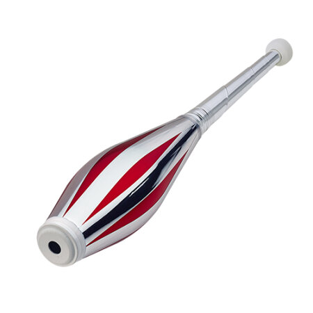 Jonglierkeule Classic Short Achteldeko Metallic rot