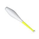 Jonglierkeule Pirouette Grip Training weiß-gelb