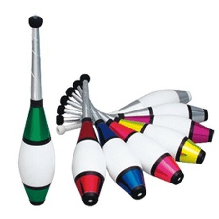Jonglierkeule Albatros Europ Metallic silber-weiß