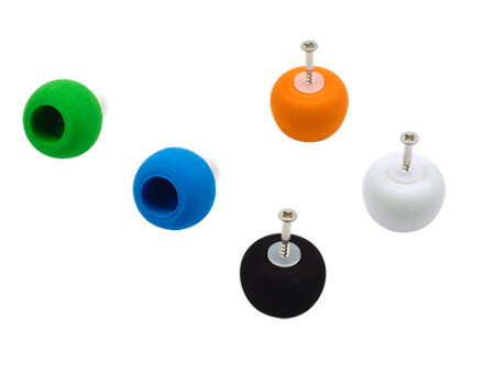 Knob Delphin white