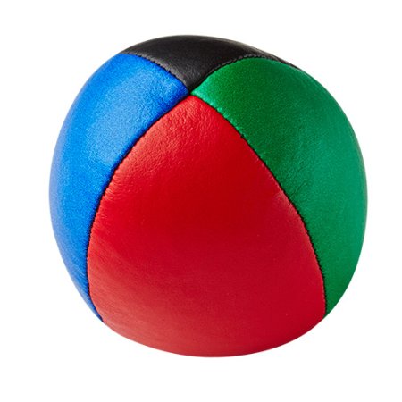 Jonglierball Henrys Beanbag Premium, smooth, 85 g, 58 mm (small) black-green-red-blue