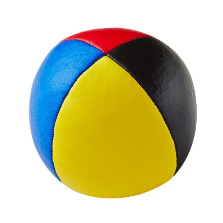 Jonglierball Henrys Beanbag Premium, smooth, 85 g, 58 mm (small) black-red-blue-yellow