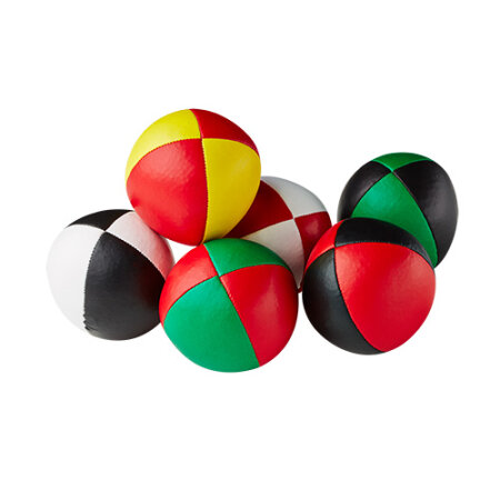 Jonglierball - Henrys Beanbag Premium, glatt, 125 g, 67 mm (mittel) rot-gelb