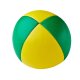 Jonglierball Henrys Beanbag Premium, glatt, 125 g, 67 mm (mittel) grün-gelb