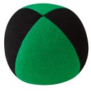 Jonglierball Henrys Beanbag Premium, velours, 125 g, 67 mm (mittel) schwarz-grün