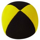 Jonglierball Henrys Beanbag Premium, velours, 125 g, 67 mm (mittel) schwarz-gelb