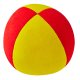 Jonglierball Henrys Beanbag Premium, velours, 125 g, 67 mm (mittel) rot-gelb