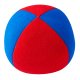 Jonglierball Henrys Beanbag Premium, velours, 125 g, 67 mm (mittel) blau-rot