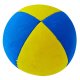 Jonglierball Henrys Beanbag Premium, velours, 125 g, 67 mm (mittel) blau-gelb