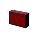 Cigarbox Brocaded/Glitter red