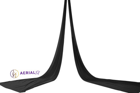 Premium Line Vertikaltuch Aerial Fit (Aerial Silk/Fabric)  schwarz (black) 7 m