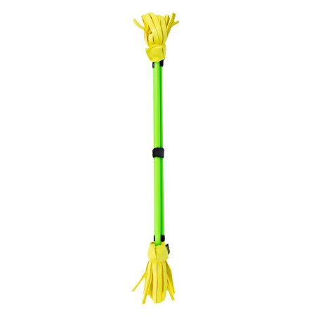 Flowerstick by Juggle Dream Neo UV, 65 cm, 190 g (Set) green stick, yellow tassels