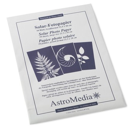 The solar photo paper 21.5 x 28 cm, 10 sheets