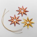 Star Twinky Set of 3 red gold