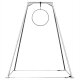 Mobiles Gestell/ A-Frame klein für Luftartistik 2,77...
