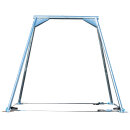 Mobiles Gestell/ A-Frame klein für Luftartistik 2,99 m silbern verzinkt