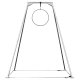 Mobile frame / A-frame small for aerial artistry powder-coated