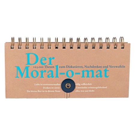 Book - The Moral-o-Mat, 125,000 theses for discussion, reflection and despair by Pia Frey