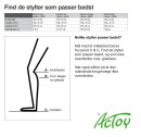 Stilts by ACTOY for circus and leisure time Red for adults/large children, up to 80 kg