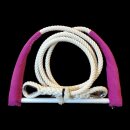 Single-Trapeze 50 cm (up to 1,62 m body height) 2 m pink Cotton - white 24mm