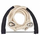Single-Trapeze 50 cm (up to 1,62 m body height) 2,5 m black Cotton - white 24mm