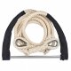 Single-Trapeze 60 cm (up to 1,84 m body height) 2 m black Cotton - white 24mm