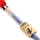 Picasso Flower Stick stick blue-silver with pattern, tassles red