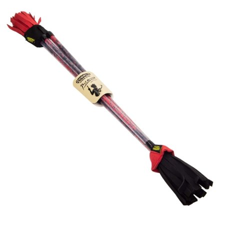 Picasso Flower Stick stick red-black with pattern, tassles red-black