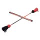 Picasso Flower Stick stick red-black with pattern, tassles red-black