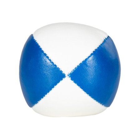 Juggling balll - Thud Beanbag by Circus Budget, 65 mm, 120 g White-blue