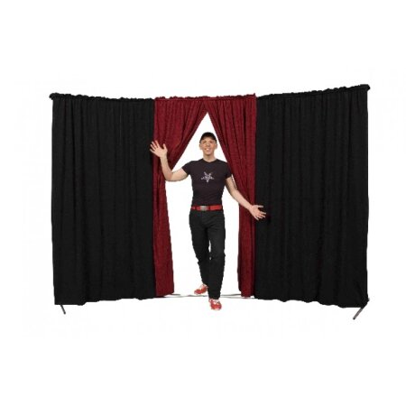 Circus curtain - Evoflex Combo with Entrance  black-burgundy
