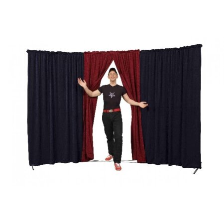 Circus curtain - Evoflex Combo with Entrance  dark blue-burgundy