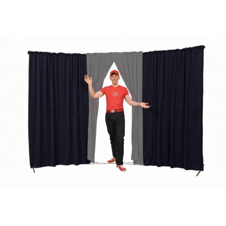 Circus curtain - Evoflex Combo with Entrance  dark blue-silver grey
