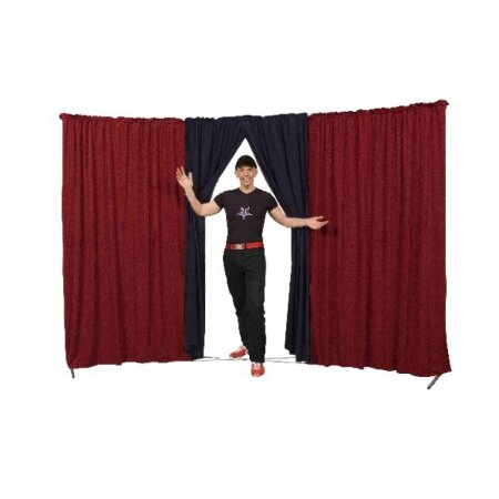 Circus curtain - Evoflex Combo with Entrance  burgundy-black