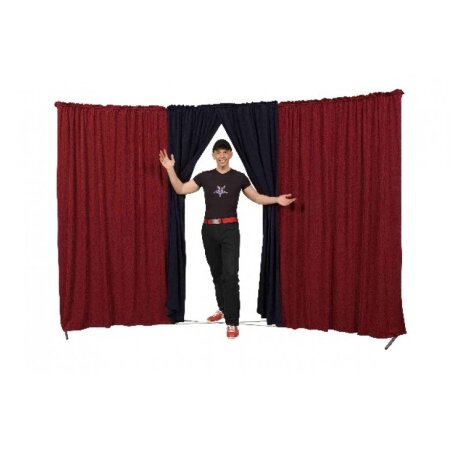 Circus curtain - Evoflex Combo with Entrance  burgundy-dark blue