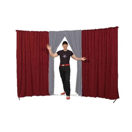 Circus curtain - Evoflex Combo with Entrance  burgundy-silver grey