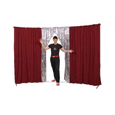 Circus curtain - Evoflex Combo with Entrance  burgundy-glitter