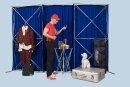 Circus curtain - Evoflex Combo with Entrance  royal blue-royal blue