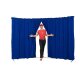 Circus curtain - Evoflex Combo with Entrance  royal blue-royal blue