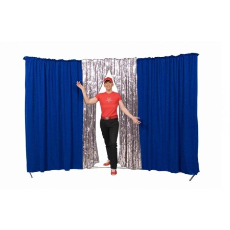 Circus curtain - Evoflex Combo with Entrance  royal blue-glitter
