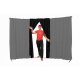 Circus curtain - Evoflex Combo with Entrance  silver...