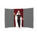 Circus curtain - Evoflex Combo with Entrance  silver grey-burgundy